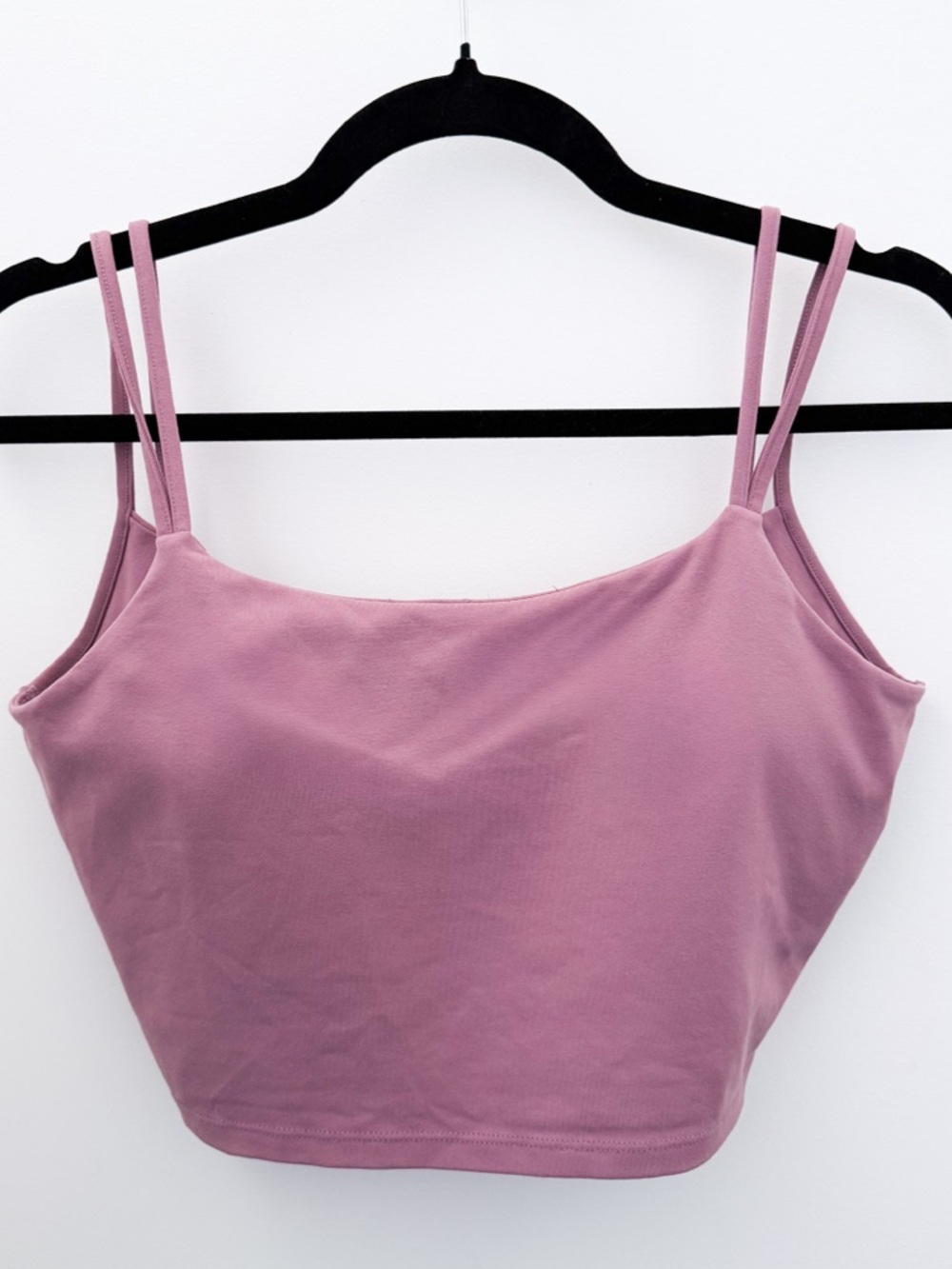 Halara Rose Pink Twist Back Crop Top Double Strap Size L - Picture 2 of 3